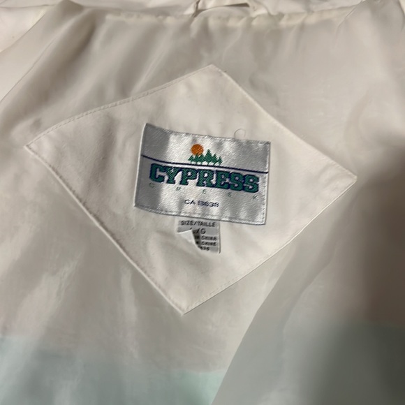 VINTAGE Retro White Ski Jacket Large - Picture 6 of 7